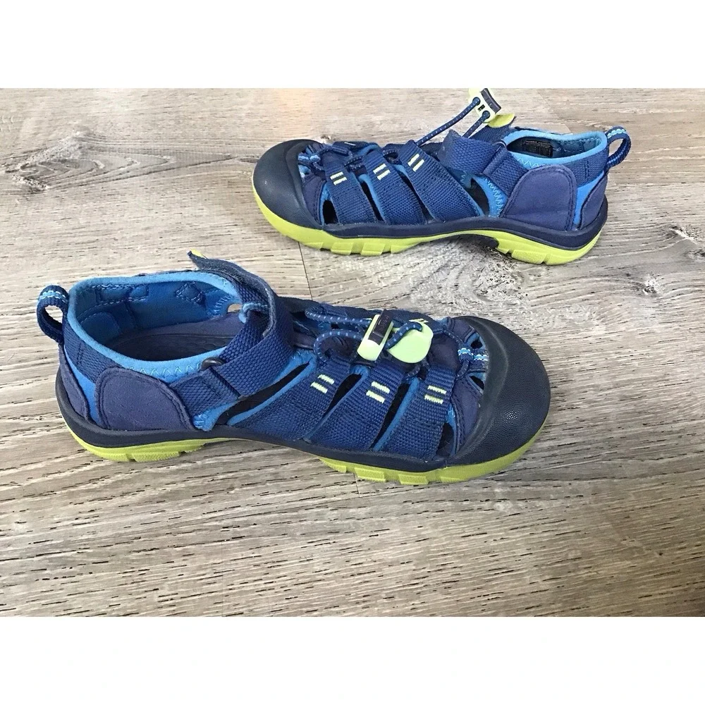 Keen Newport H2 Youth 2 Sport Sandals Blue Slip On Hiking Shoes Outdoor 1022847